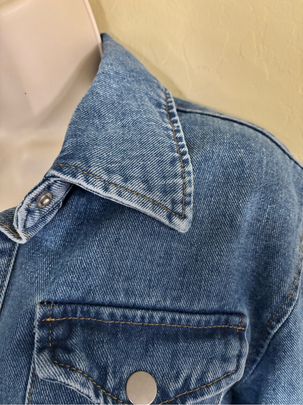 PrettyLittleThing Blue Denim Button-Front Shirt Dress Size 4 - Picture 9 of 16